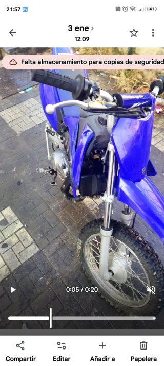 Yamaha 110 Moto Infantil Azul