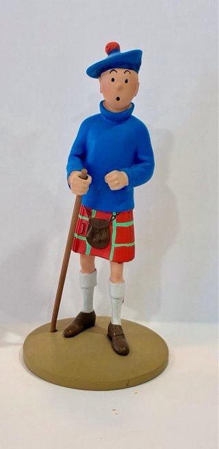 Figuras de colección Tintín en resina. 15 cm