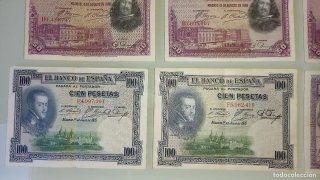 Lote 8 Billetes España Pesetas (5 diferentes)