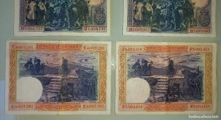 Lote 8 Billetes España Pesetas (5 diferentes)