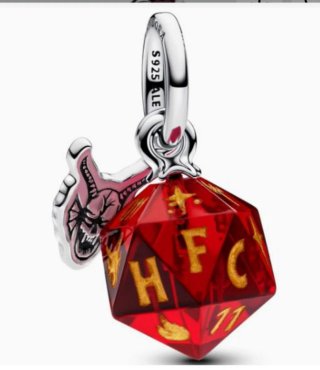 Pulsera Pandora Stranger Things Roja y Plata