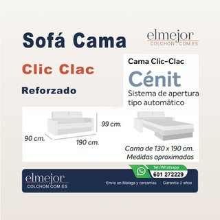 Sofá Cama Clic-Clac Reforzado