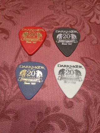 Lote 4 púas guitarra Dark Moor 20 aniversario