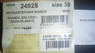 Sandalias Estefanía Marco sin estrenar