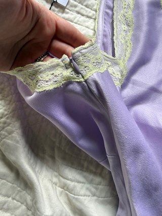 Top lencero lila encaje coquette aesthetic y2k