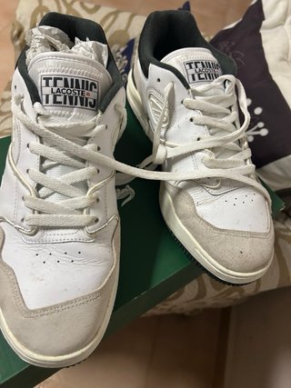 Zapatillas Lacoste Blancas y Verdes