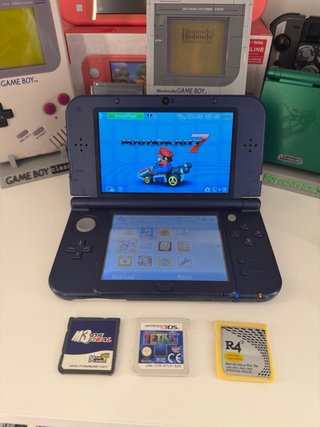 Nuovo Nintendo 3DS XL Blu in condizioni IMPECCABILI+GIOCHI