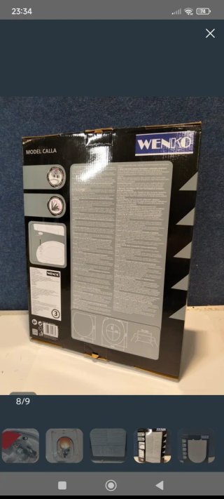 STOCK TAPA WC AMORTIGUADA WENKO EN FORMA D