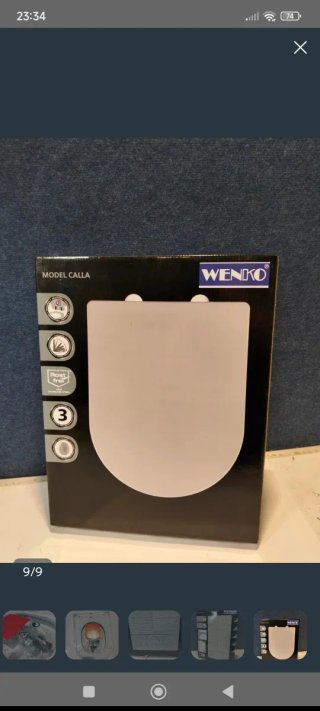 STOCK TAPA WC AMORTIGUADA WENKO EN FORMA D