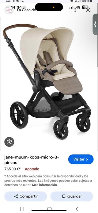 Silla de paseo Jane Muum Koos Micro 3 piezas