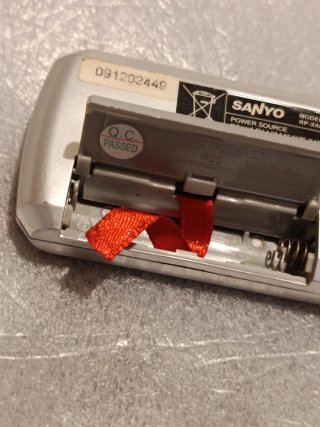 Radio Sanyo FM/AM Estéreo Roja y Plateada