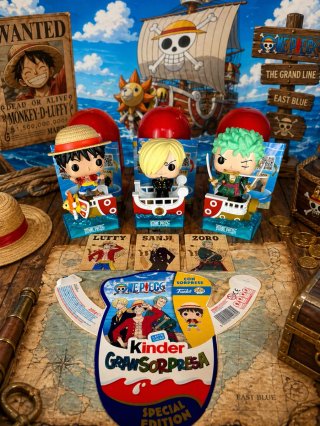 Kinder Gran Sorpresa One Piece 3 Funko Pop