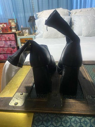 Botines de piel negros Talla 38