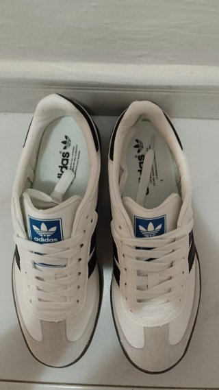 Zapatillas Adidas Samba Blancas y Grises