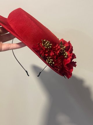 Traje Flamenca Niña Rojo + torerita + sombrero.