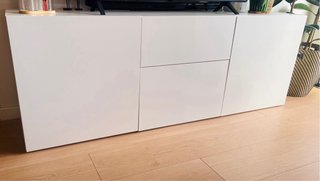 Mueble TV BESTÄ Ikea Blanco Dos módulos