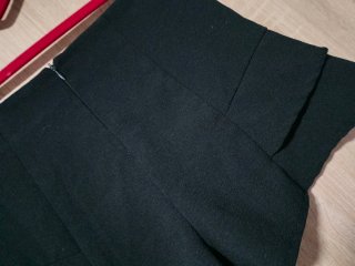Falda pantalón vuelo vestir negra