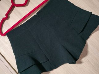 Falda pantalón vuelo vestir negra