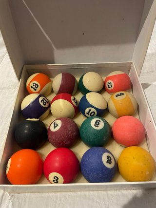 Juego Bolas de Billar Numeradas