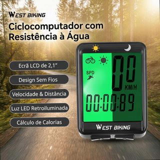 West Biking Ciclocomputador com Resistência à Água