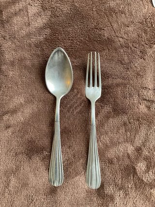 Cubiertos plata 95 Bernardino Lobon 1900 antiguos