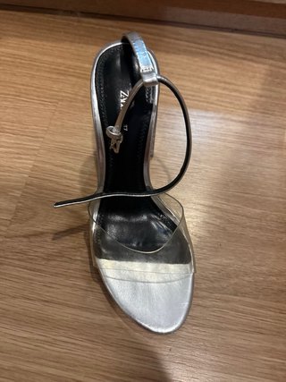 Sandalias Zara Talla 37 Plata