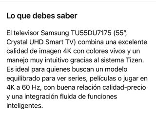 TV Samsung 55 Crystal UHD Smart TV
