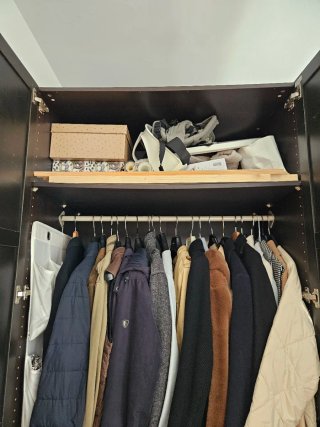 Armario IKEA negro madera