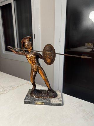 Figura Leónidas de Esparta Bronce