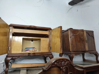 Conjunto Muebles Habitación Antigua Madera