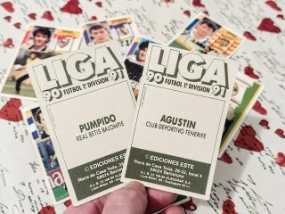 VECCHIE CARTE CALCIO  LIGA 90/91