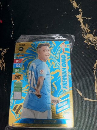 Carta Premium Oro Iago Aspas LaLiga Panini