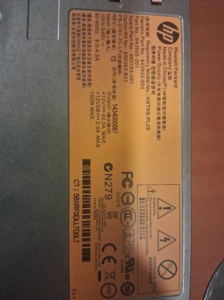 Fuentes de Alimentación Servidor HP