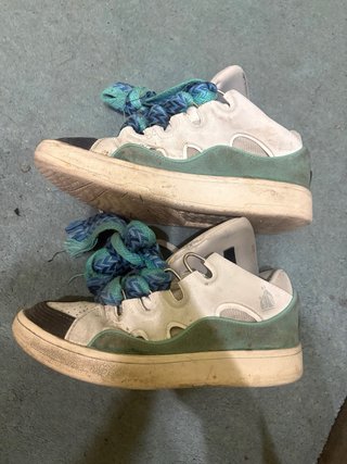Scarpe Lanvin Uomo Blu/Bianco