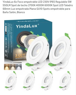 GeyouLux 6 Pack LED Empotrable