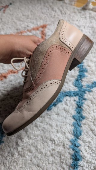 Zapatos Clarks Talla 37 Beige y Rosa