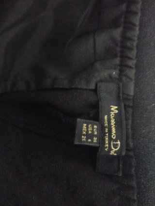 Pantalón Massimo Dutti Negro Talla 36