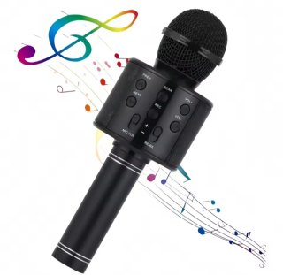 Micrófono Karaoke Bluetooth Azul