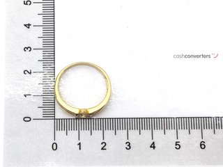 anillo oro 18k con piedra con circonita t. 20 (19,1 mm)