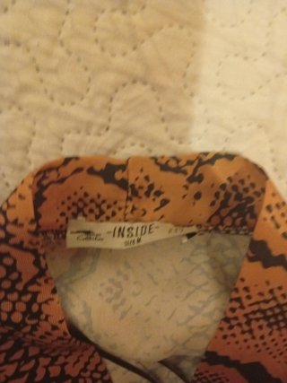 Body Manga Larga Estampado Serpiente