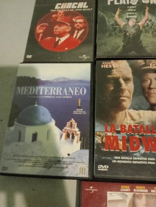 Lote 7Películas DVD: Chacal, Platoon, Midway
