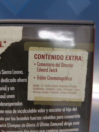 Dvd DIAMANTES DE SANGRE
