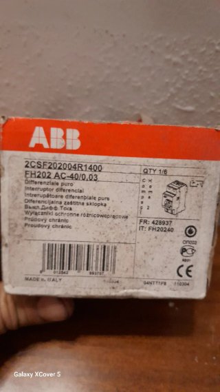 Interruptor Diferencial ABB FH202 AC-40/0,03