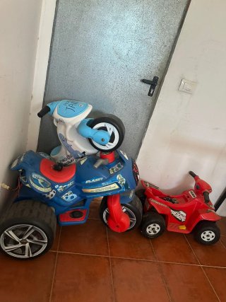 Motos Eléctricas Infantiles Azul y Roja