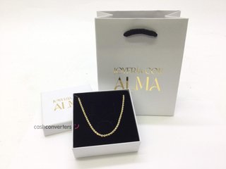 cadena oro 18k 22cm
