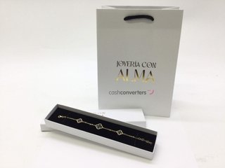 pulsera oro 18k con piedra con onix
