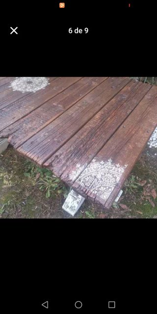 Mesa de madera rústica vintage