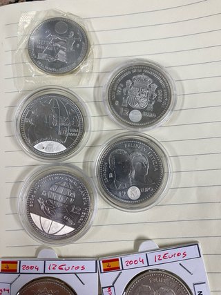 Colección 7 monedas plata 12€ FNMT