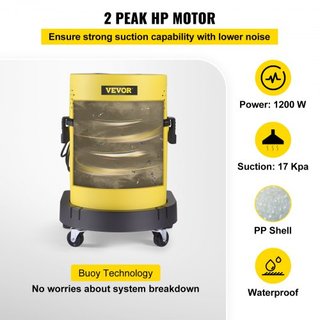 Aspiradora Húmeda y Seca, 20.1 L 2 HP Pico, Aspiradora Portátil 4 en 1 con Función de Soplado y Rocío, Control Remoto, Filtración HEPA y de Esponja, 5 Cepillos para Hogar, Coche
