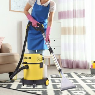 Aspiradora Húmeda y Seca, 20.1 L 2 HP Pico, Aspiradora Portátil 4 en 1 con Función de Soplado y Rocío, Control Remoto, Filtración HEPA y de Esponja, 5 Cepillos para Hogar, Coche